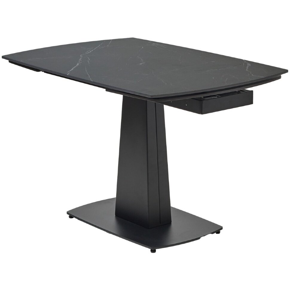 Стол БАЛД (BALDE) 120 см - 180 см раскладной, цвет MATT BLACK MARBLE SOLID CERAMIC / ЧЕРНЫЙ Стол БАЛД (BALDE) 120 см - 180 см раскладной, цвет MATT BLACK MARBLE SOLID CERAMIC / ЧЕРНЫЙ