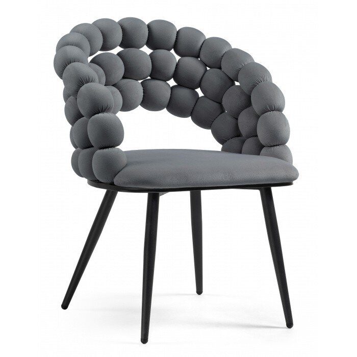 Стул на металлокаркасе Ball dark gray / black Стул на металлокаркасе Ball dark gray / black