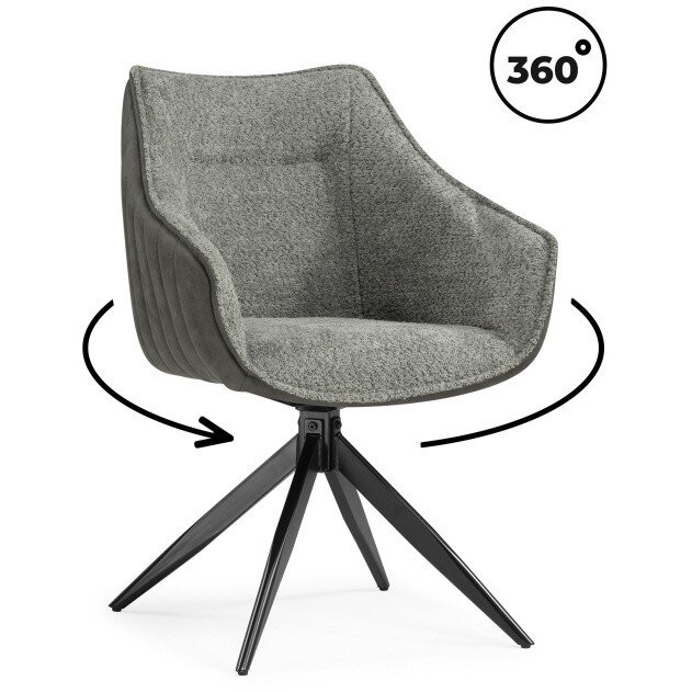 Стул на металлокаркасе Kansas gray / graphite gray / black Стул на металлокаркасе Kansas gray / graphite gray / black