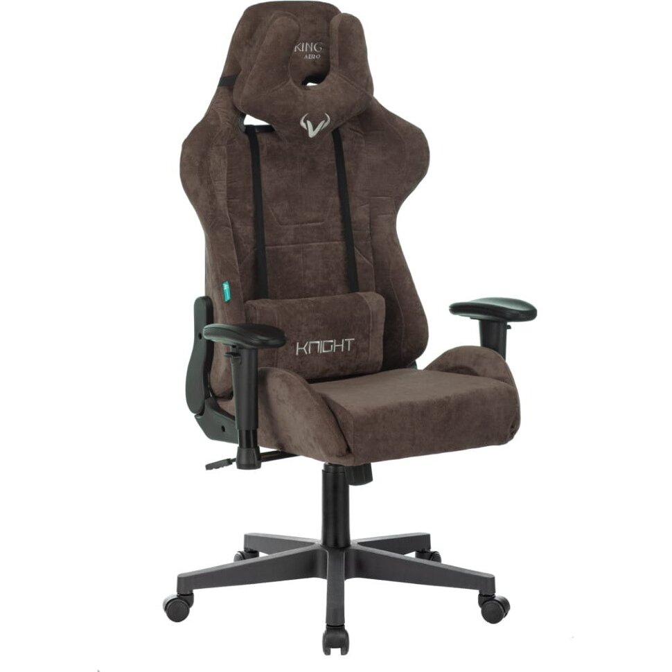 Кресло игровое Бюрократ VIKING KNIGHT LT10 FABRIC коричневый 